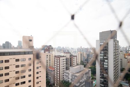 Varanda vista de apartamento à venda com 2 quartos, 60m² em Consolação, São Paulo
