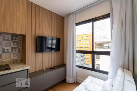 Sala de apartamento para alugar com 1 quarto, 28m² em Centro, Curitiba