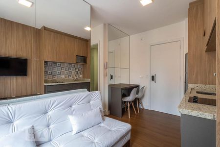 Sala de apartamento para alugar com 1 quarto, 28m² em Centro, Curitiba