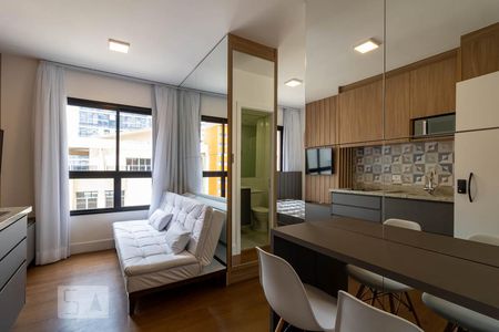 Sala de apartamento para alugar com 1 quarto, 28m² em Centro, Curitiba