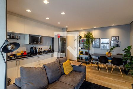 Sala de apartamento à venda com 1 quarto, 48m² em Santa Efigênia, São Paulo