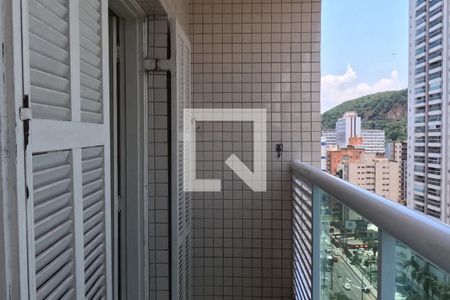 Varanda  de apartamento para alugar com 1 quarto, 66m² em José Menino, Santos