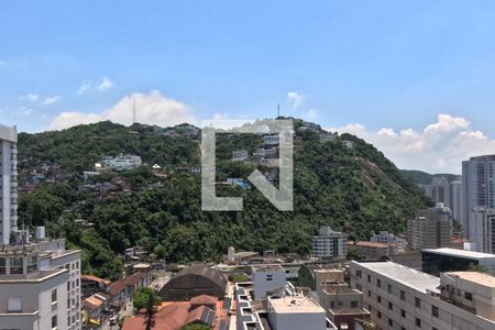Vista  de apartamento para alugar com 1 quarto, 66m² em José Menino, Santos