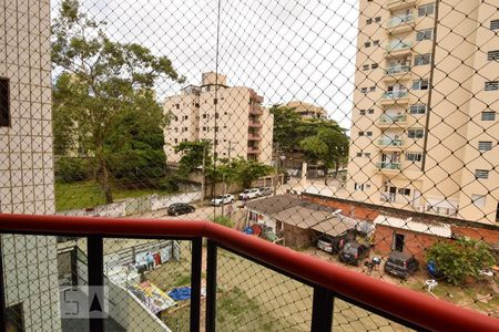 Varanda da Sala de apartamento para alugar com 1 quarto, 42m² em Loteamento João Batista Julião, Guarujá