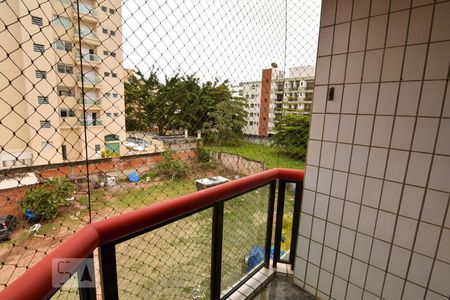 Varanda da Sala de apartamento para alugar com 1 quarto, 42m² em Loteamento João Batista Julião, Guarujá