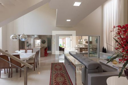 Sala de Estar de casa de condomínio para alugar com 4 quartos, 300m² em Swiss Park, Campinas
