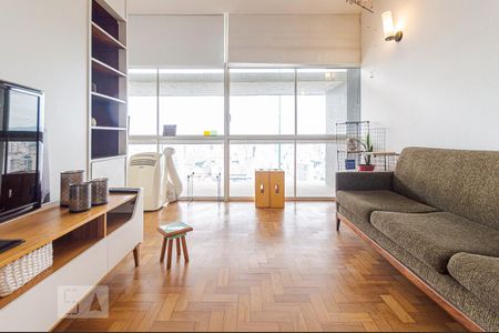 Sala de apartamento para alugar com 1 quarto, 40m² em República, São Paulo