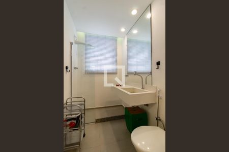 Detalhe do banheiro social de apartamento à venda com 1 quarto, 45m² em Ipanema, Rio de Janeiro