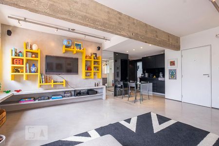 Sala de apartamento para alugar com 1 quarto, 60m² em Pinheiros, São Paulo