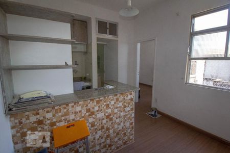 Sala/Cozinha de Apartamento com 1 quarto, 35m² Santa Teresa