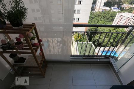 Varanda da Sala de apartamento à venda com 1 quarto, 36m² em Jardim Ampliação, São Paulo