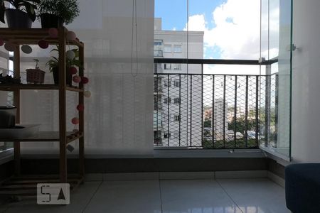 Varanda da Sala de apartamento à venda com 1 quarto, 36m² em Jardim Ampliação, São Paulo