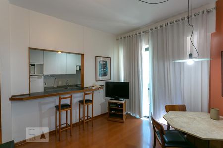 Sala de apartamento para alugar com 1 quarto, 50m² em Funcionários, Belo Horizonte