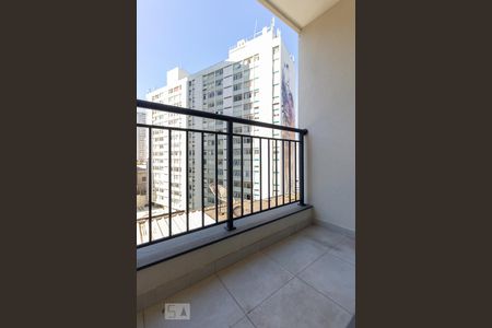 Varanda de apartamento à venda com 1 quarto, 28m² em República, São Paulo