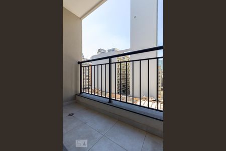 Varanda de apartamento à venda com 1 quarto, 28m² em República, São Paulo