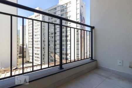 Varanda de apartamento à venda com 1 quarto, 28m² em República, São Paulo