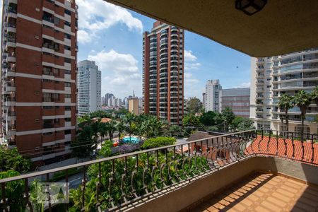 Varanda da Sala de apartamento para alugar com 4 quartos, 250m² em Jardim Vila Mariana, São Paulo