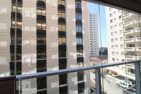 Vista da varanda de kitnet/studio à venda com 1 quarto, 42m² em Campo Belo, São Paulo