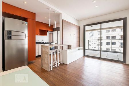 Sala de apartamento à venda com 1 quarto, 60m² em Pinheiros, São Paulo