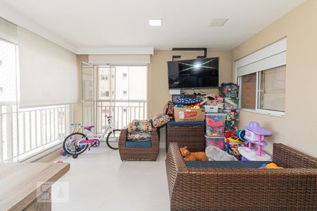 Varanda Gourmet de apartamento para alugar com 3 quartos, 110m² em Vila Leonor, São Paulo