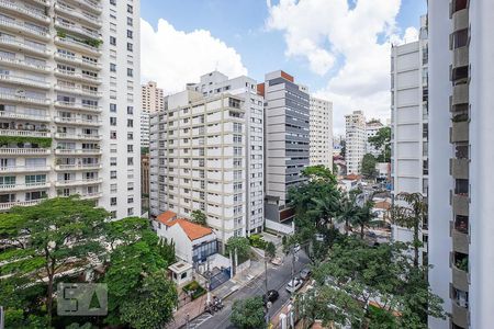 Sala - Vista de apartamento para alugar com 1 quarto, 60m² em Jardim Paulista, São Paulo