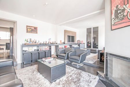 Sala de estar e Sala de TV de apartamento à venda com 4 quartos, 150m² em Campo Belo, São Paulo