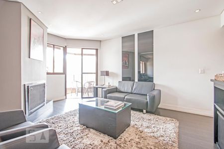 Sala de estar e Sala de TV de apartamento à venda com 4 quartos, 150m² em Campo Belo, São Paulo