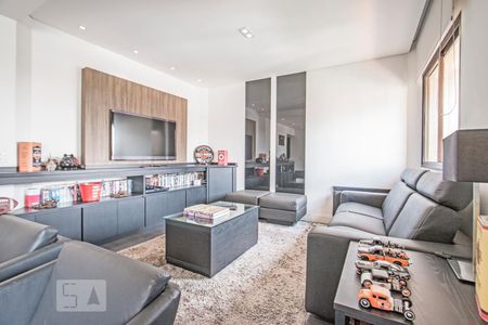 Sala de estar e Sala de TV de apartamento à venda com 4 quartos, 150m² em Campo Belo, São Paulo