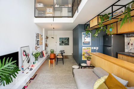 Sala de apartamento à venda com 1 quarto, 74m² em Vila Madalena, São Paulo