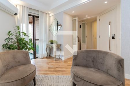 Sala de apartamento à venda com 3 quartos, 121m² em Brooklin Novo, São Paulo