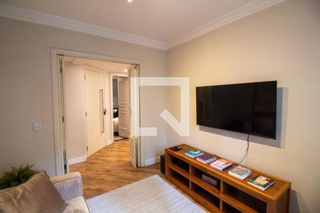 Sala de TV de apartamento para alugar com 3 quartos, 121m² em Brooklin Novo, São Paulo