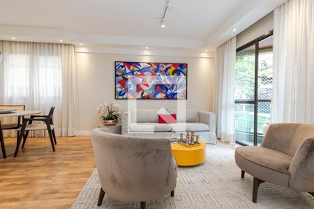 Sala de apartamento à venda com 3 quartos, 121m² em Brooklin Novo, São Paulo