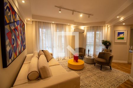 Sala de apartamento para alugar com 3 quartos, 121m² em Brooklin Novo, São Paulo