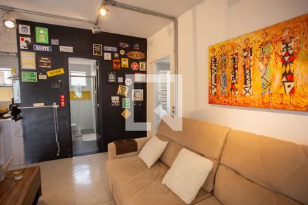 Sala de TV de apartamento à venda com 1 quarto, 86m² em Jardim Pereira Leite, São Paulo
