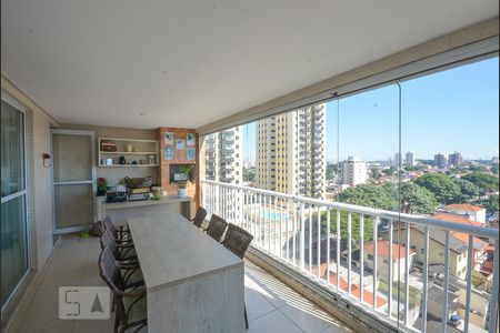 Varanda da Sala de apartamento à venda com 3 quartos, 141m² em Vila Gumercindo, São Paulo
