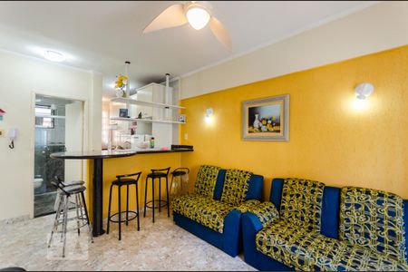 Sala de apartamento para alugar com 1 quarto, 48m² em Ponta da Praia, Santos