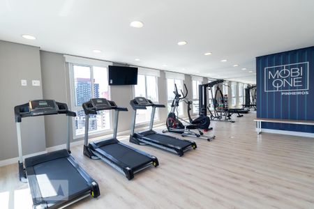 Studio para alugar com 25m², 1 quarto e sem vaga Studio para alugar com 25m², 1 quarto e sem vagaAcademia
