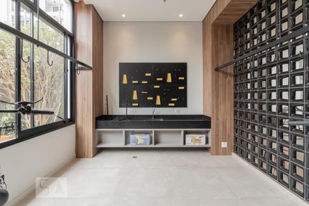 Studio para alugar com 35m², 1 quarto e 1 vaga Studio para alugar com 35m², 1 quarto e 1 vagaBicicletario