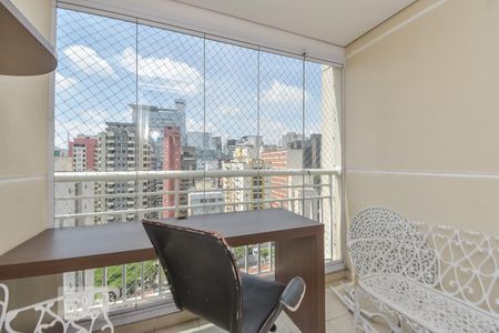 Varanda da Sala de apartamento à venda com 3 quartos, 70m² em Bela Vista, São Paulo