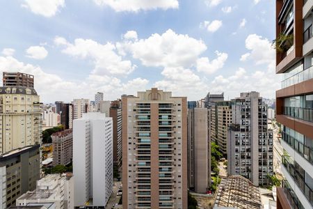 Varanda de kitnet/studio para alugar com 1 quarto, 43m² em Itaim Bibi, São Paulo