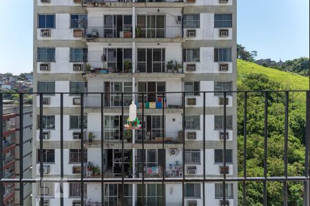 Varanda da Sala - Vista  de apartamento à venda com 2 quartos, 72m² em Rio Comprido, Rio de Janeiro
