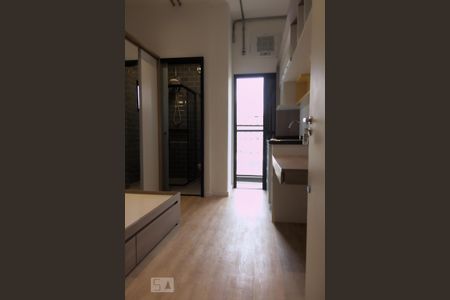 Quarto / Cozinha de kitnet/studio para alugar com 1 quarto, 12m² em Campos Elíseos, São Paulo