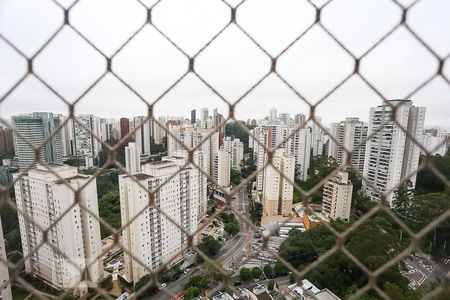 Varanda da Sala vista de apartamento para alugar com 2 quartos, 71m² em Vila Andrade, São Paulo