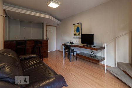 Sala/Cozinha de apartamento para alugar com 1 quarto, 42m² em Funcionários, Belo Horizonte