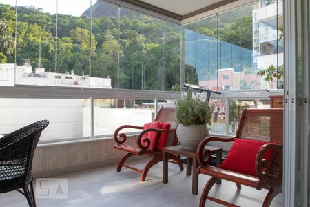Varanda da Sala de apartamento à venda com 3 quartos, 180m² em Leblon, Rio de Janeiro