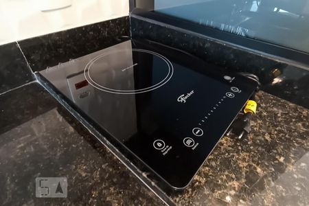 Apartamento para alugar com 27m², 1 quarto e 1 vagaDetalhe cozinha - Cooktop