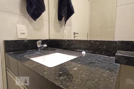 Detalhe banheiro suíte - Pia de apartamento para alugar com 1 quarto, 27m² em Bethaville I, Barueri