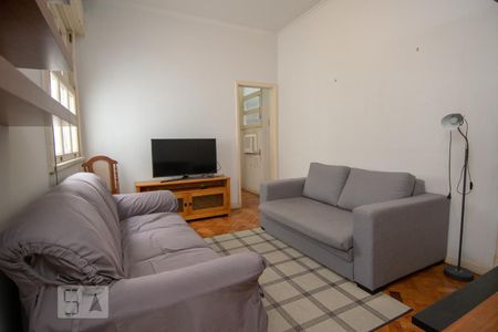 Sala de Apartamento com 1 quarto, 50m² Copacabana