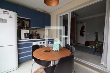 Varanda/Cozinha de apartamento à venda com 1 quarto, 40m² em Paraíso, São Paulo