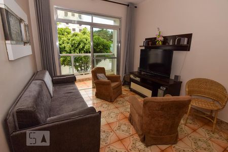 Sala de apartamento para alugar com 2 quartos, 90m² em Jardim Las Palmas, Guarujá